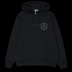 Makia miesten huppari, Hook Hooded Zip Sweatshirt Musta