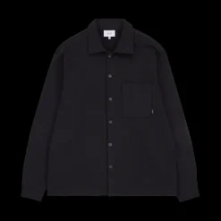 Makia miesten PAITATAKKI, PROCESS OVERSHIRT HEAVY JERSEY Musta