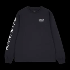 Makia miesten pitkähihainen paita Wings Long Sleeve, musta