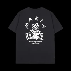 Makia Miesten T-Paita, BLOOMING T-SHIRT Musta