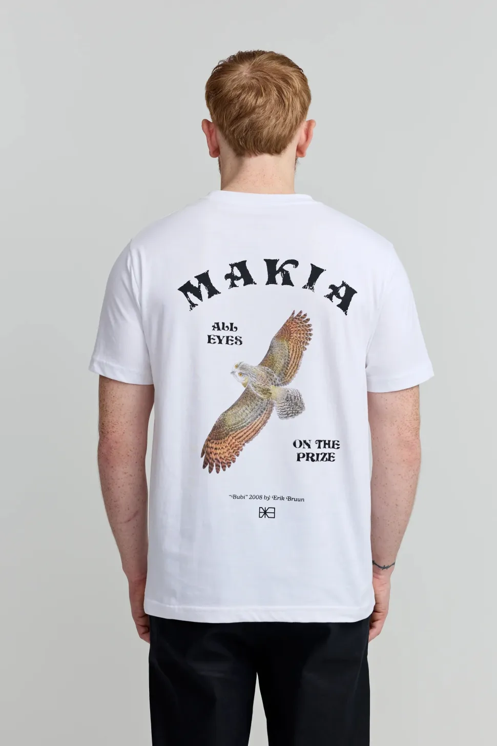 Makia miesten t-paita Bruun T-shirt, valkoinen
