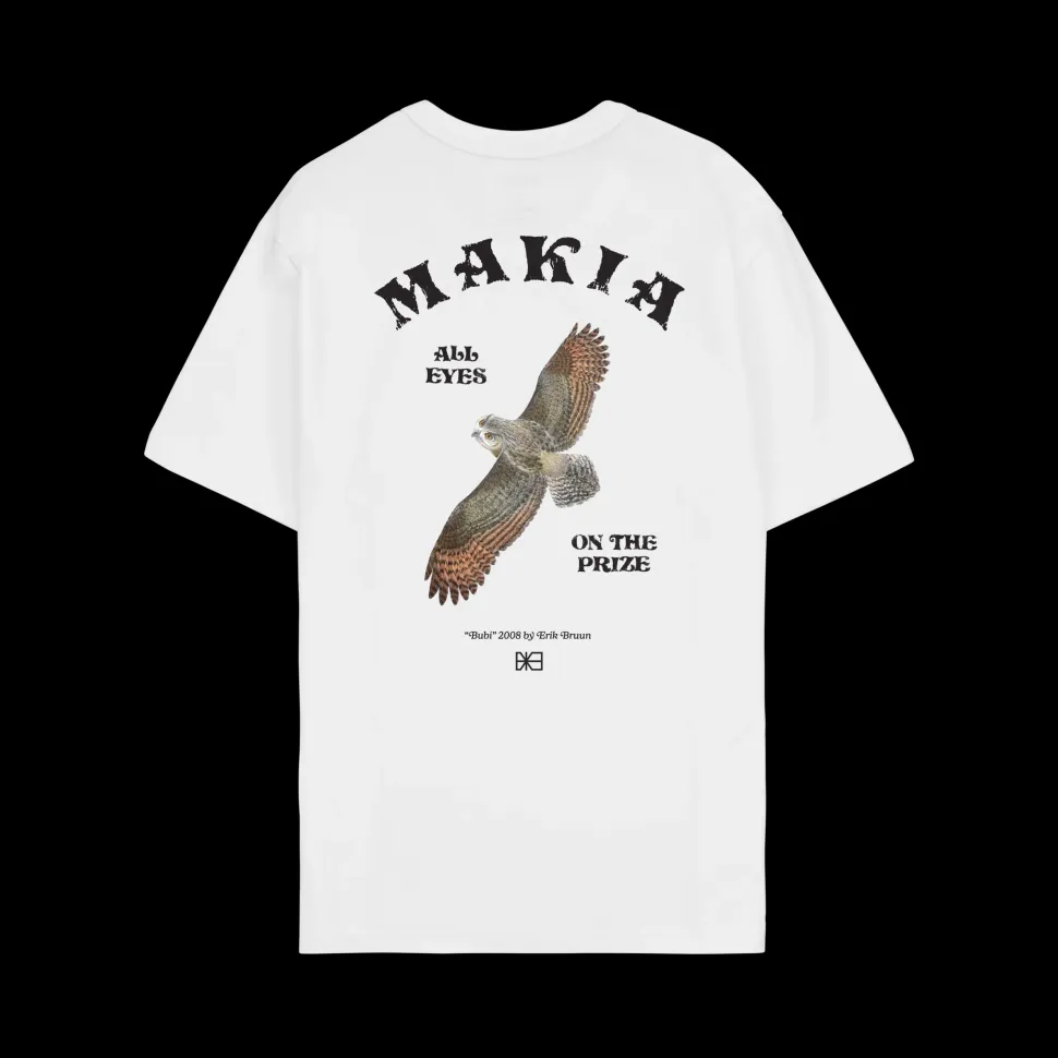 Makia miesten t-paita Bruun T-shirt, valkoinen