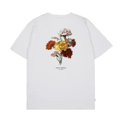 Makia miesten t-paita, FLOWER T-SHIRT RELAXED FIT Valkoinen