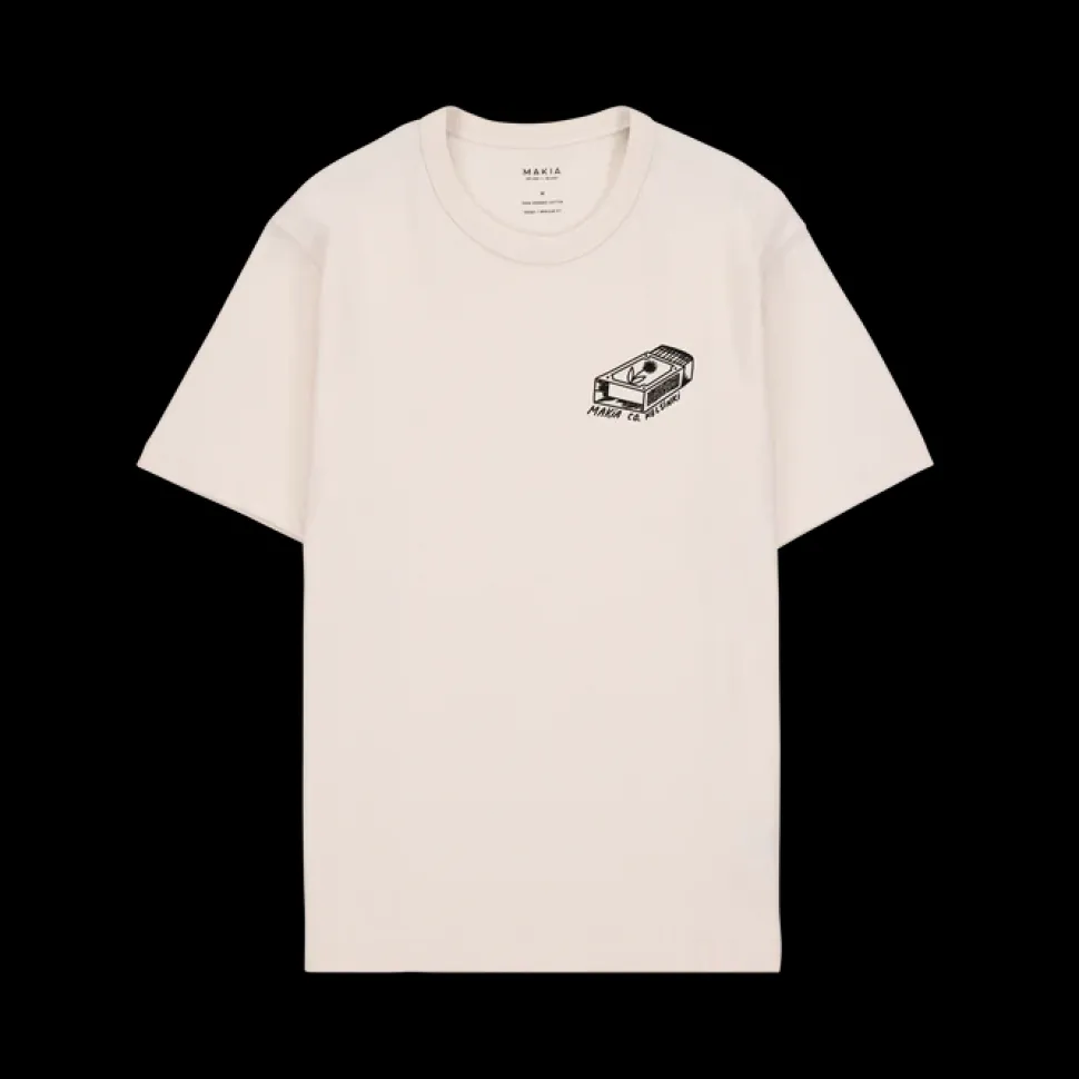 Makia miesten t-paita K Sauna T-shirt, valkoinen