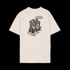 Makia miesten t-paita K Sauna T-shirt, valkoinen