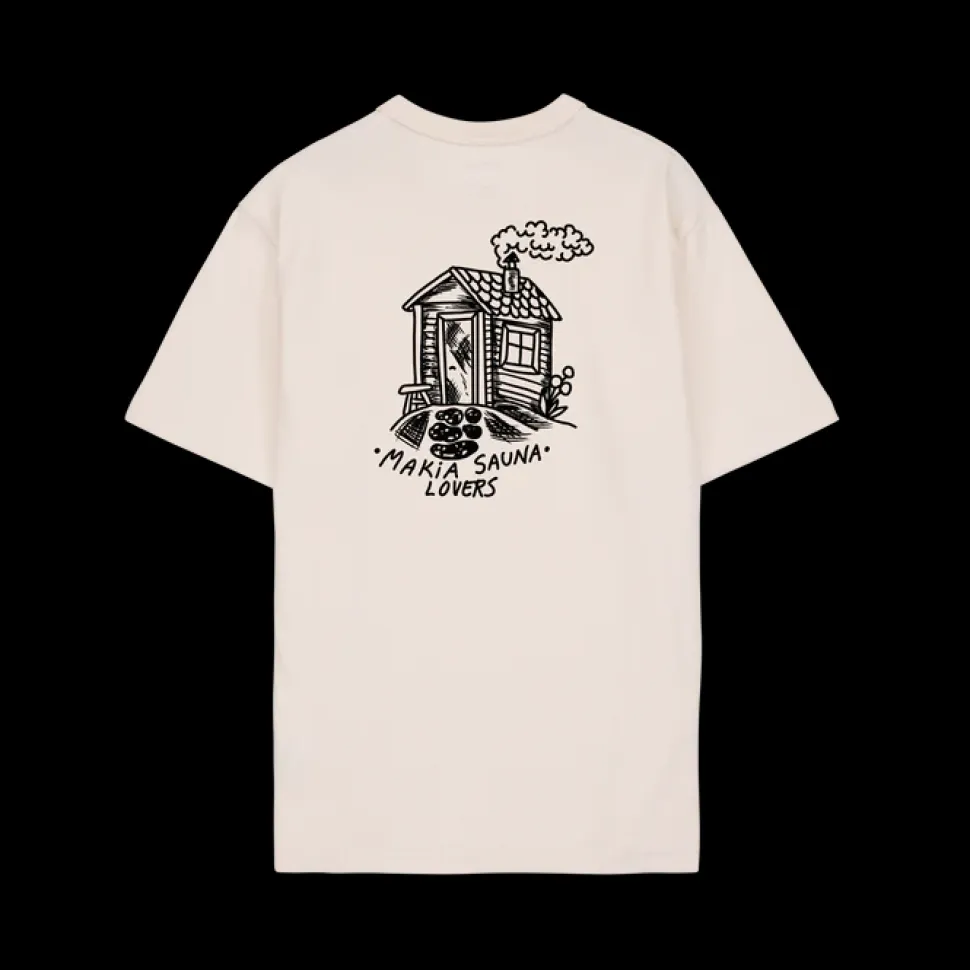 Makia miesten t-paita K Sauna T-shirt, valkoinen