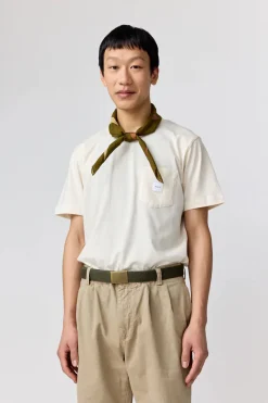 Makia Miesten T-paita, Square Pocket T-Shirt Luonnonvalkoinen