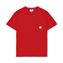 Makia Miesten T-paita, Square Pocket T-Shirt Punainen