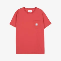 Makia Miesten T-paita, Square Pocket T-Shirt Punainen