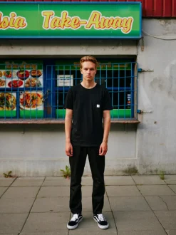 Makia Miesten T-paita, Square Pocket T-Shirt Musta