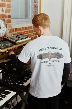 Makia miesten t-paita Wings T-shirt, valkoinen