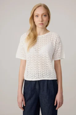 Makia naisten neulepusero Milja Knit, valkoinen