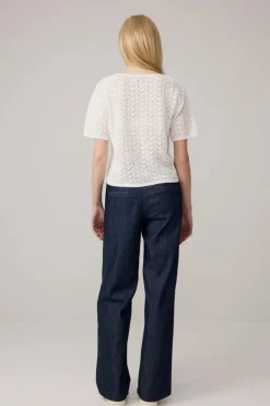 Makia naisten neulepusero Milja Knit, valkoinen