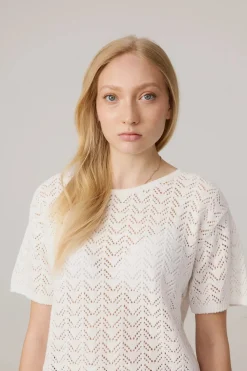 Makia naisten neulepusero Milja Knit, valkoinen