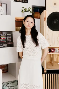 Makia naisten neulepusero Milja Knit, valkoinen