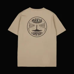 Makia T-Paita Harmaja T-Shirt Beige