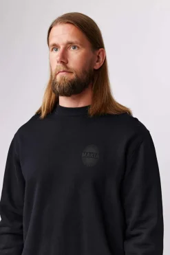 Makia Unisex Collegepaita, KAAMOS SWEATSHIRT Musta