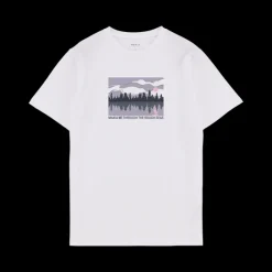 Makia unisex t-paita, SHORLINE T-SHIRT Valkoinen