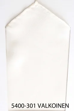 Matex Silkkinen Taskuliina Valkoinen