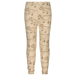 Metsola Lasten Pyjama, SUPER POWER CREAM PYJAMA SET Ruskea Kuosi