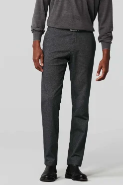 Meyer Miesten Housut, BONN 5585 HERRINGBONE Keskiharmaa