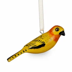 Mifuko Koriste, Wooden ornament | Golden weaver