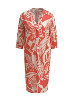 Milano Italy Mekko, Dress 3/4 Poppy Print Oranssi Kuosi