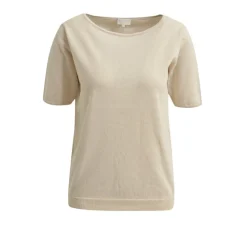 Milano Italy naisten neule, PULLOVER 1/2 COTTON Hiekka