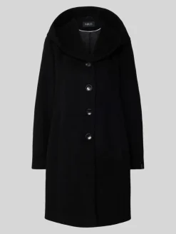 Milo coats naisten villakangastakki, BELLA Musta