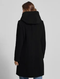 Milo coats naisten villakangastakki, BELLA Musta