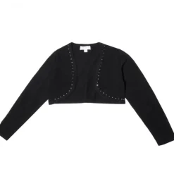 Mingnelin Tyttöjen Neulebolero Musta