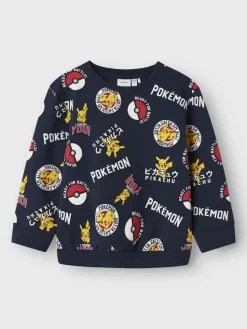 Name It lasten collegepusero, NMMSILO POKEMON REG SWEATSHIRT Tummansininen