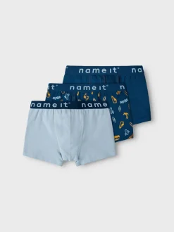 Name It bokserit, NKMBOXER 3P GIBRALTAR SEA Monivärinen Kuosi