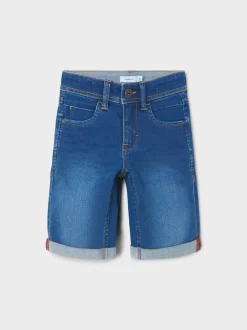 Name It farkkushortsit, NKMSILAS SLIM DNM L SHORTS 2272 Indigo