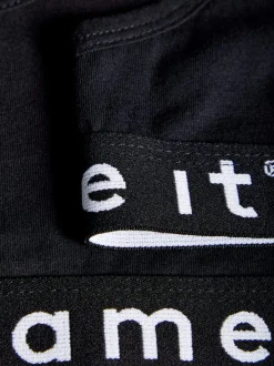 Name It hihaton toppi, NKFSHORT TOP 2P SOLID BLACK Musta