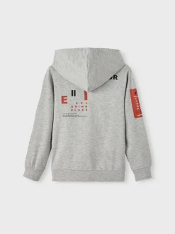 Name It huppari, NKMLESIMON LS SWEAT CARD Vaaleanharmaa