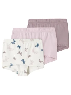 Name It lasten alushousut, NMFTIGHTS 3PACK Liila