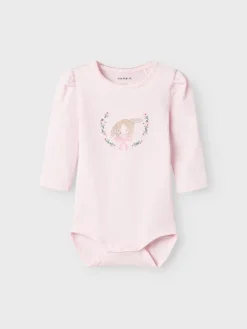 Name It lasten body, NBFHANNAH LS BODY BOX Vaaleanpunainen