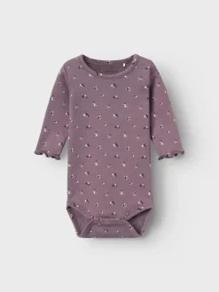 Name It Lasten Body, NBFOLINNE LS BODY Luumunpunainen