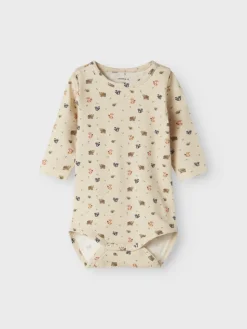 Name It lasten body, NBMOFOREST LS BODY Beige