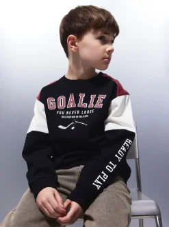 Name it lasten college NKMSHAWN LS NREG SWEAT BRU, musta