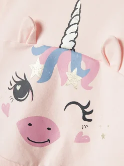 Name It lasten college, NMFKRISTINE LIGHT SWEAT Vaaleanpunainen