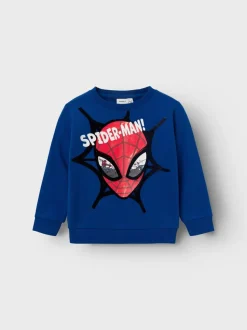 Name It lasten college, NMMSVENDE SPIDERMAN SWEAT Tummansininen