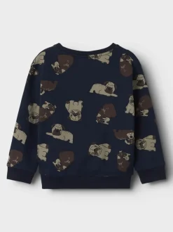 Name It lasten college, NMMRASMUS REG SWEAT Tummansininen