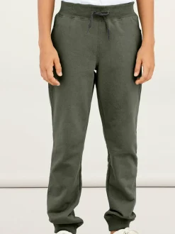 Name It Lasten Collegehousut, NKMSWEAT Unbrushed Armeijanvihreä