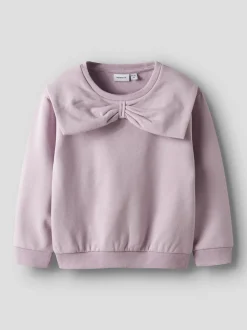 Name it lasten collegepaita NMFSOVEA LS NREG SWEATSHIRT, vaaleanpunainen