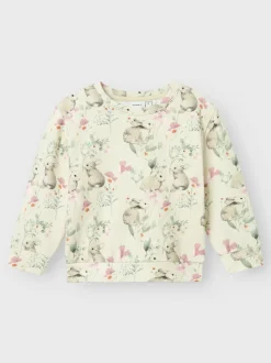 Name It Lasten Collegepaita, NMFSADIE REG SWEAT Beige Kuosi