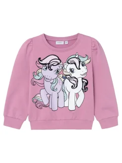Name It Lasten Collegepaita, NMFSINE MLP SWEAT Vaaleanpunainen