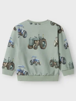 Name It lasten collegepusero, NMMLUDVIG SWEATSHIRT Vaaleanvihreä