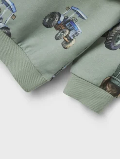 Name It lasten collegepusero, NMMLUDVIG SWEATSHIRT Vaaleanvihreä